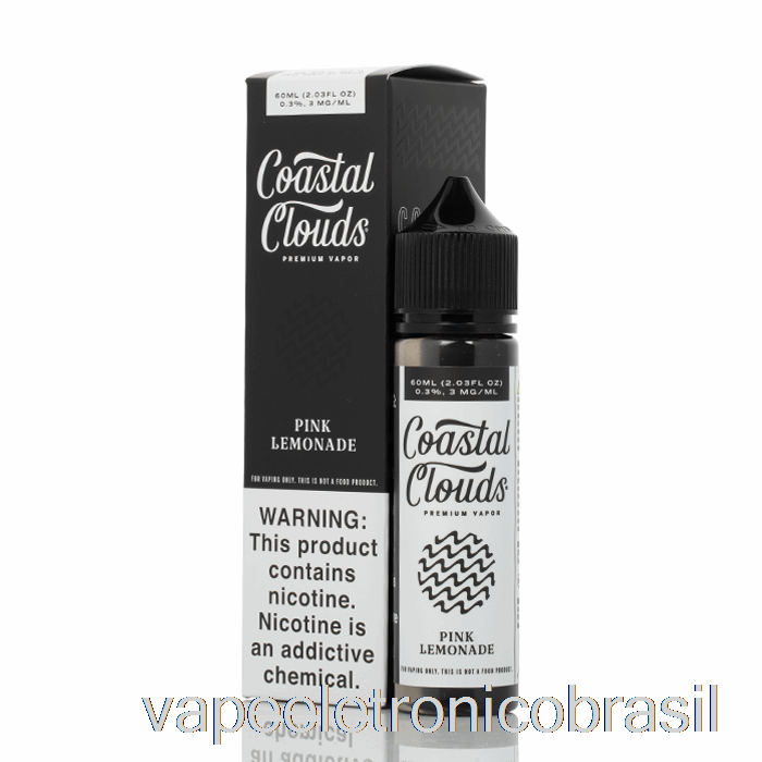 Vape Eletrônico Rosa Limonada - Nuvens Costeiras Co. - 60ml 3mg